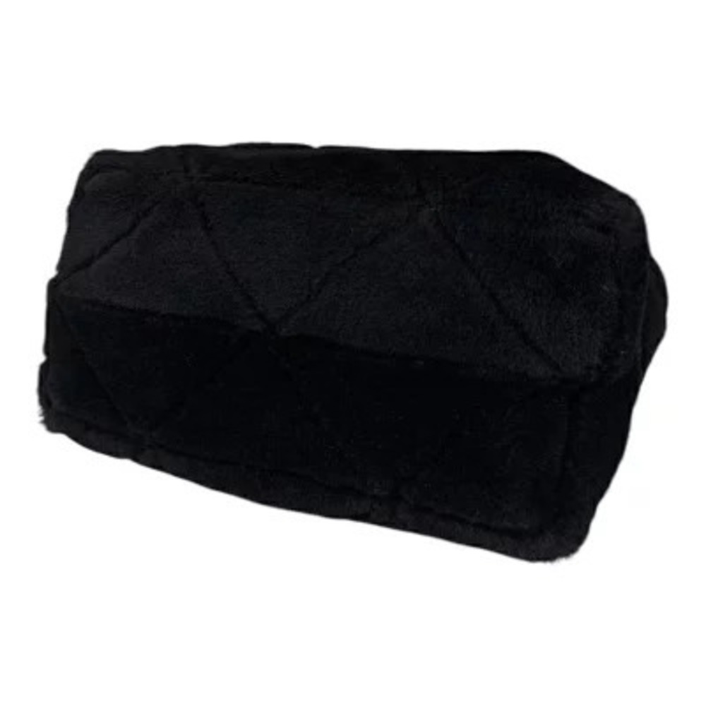 Prada shearling nappa triangle quilted patchwork system tote black - Picture 5 of 6